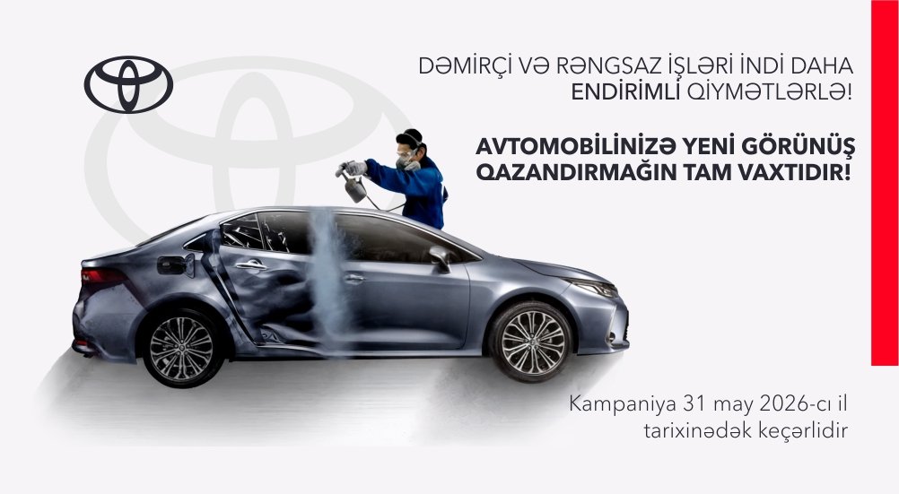 Dəmirçi və rəngsaz işləri indi daha endirimli qiymətlərlə!